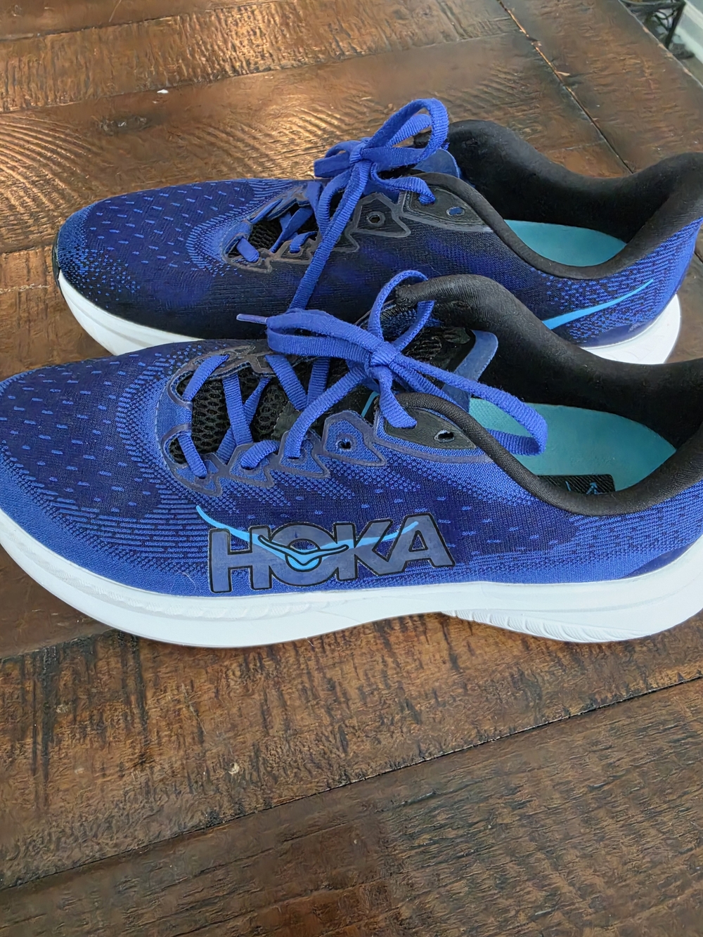 HOKA Men's Mach 6 Running Shoes (Style 1147790-BNGH) in the "Black / Night Sky"